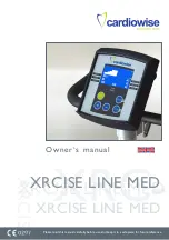 cardiowise XRCISE LINE MED Owner'S Manual preview