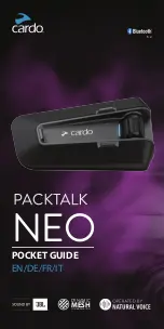 Предварительный просмотр 1 страницы Cardo Systems Packtalk NEO Pocket Manual