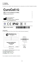 Предварительный просмотр 18 страницы Care of Sweden CuroCell IQ Cirrus Instructions For Use Manual