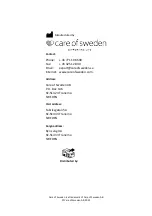 Предварительный просмотр 20 страницы Care of Sweden CuroCell S.A.M. PRO Instructions For Use Manual