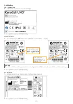 Предварительный просмотр 15 страницы Care of Sweden CuroCell UNO Instructions For Use Manual