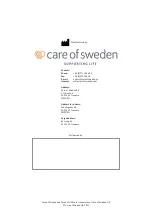 Предварительный просмотр 20 страницы Care of Sweden CuroCell UNO Instructions For Use Manual