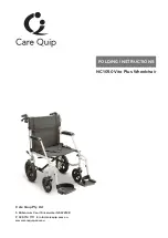 Care Quip Vito Plus Folding Instructions preview