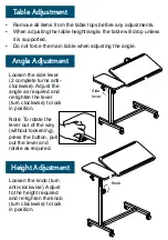 Предварительный просмотр 6 страницы CareCo Adapta RR07080 Assembly & User Instructions