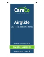 CareCo Airglide Owner'S Handbook Manual предпросмотр