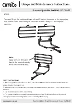 Preview for 2 page of CareCo BD06022 Usage And Maintenance Instructions