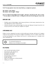 Preview for 2 page of CareCo Comet User Manual