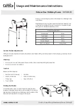 CareCo Deluxe Duo Usage And Maintenance Instructions preview