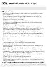 Предварительный просмотр 4 страницы CareCo DL08146 Usage And Maintenance Instructions