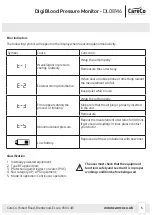 Предварительный просмотр 5 страницы CareCo DL08146 Usage And Maintenance Instructions