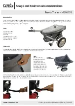 Preview for 1 page of CareCo Travix MS06153 Usage And Maintenance Instructions