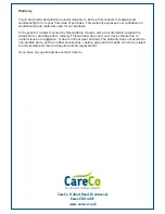 Preview for 9 page of CareCo WC01054 Owner'S Manual