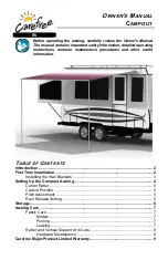 Carefree Campout Owner'S Manual preview