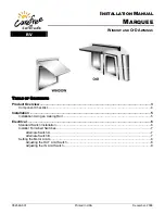 Preview for 1 page of Carefree MARQUEE Installation Manual