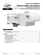 Carefree Travel'r Arms and Canopy Installation Manual preview