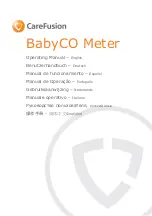 CareFusion BabyCO Meter Operating Manual preview