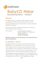 Предварительный просмотр 43 страницы CareFusion BabyCO Meter Operating Manual