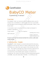 Preview for 11 page of CareFusion BabyCO Operating Manual