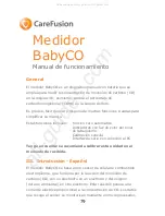 Preview for 81 page of CareFusion BabyCO Operating Manual