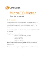 Preview for 11 page of CareFusion MicroCO Operating Manual