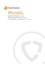 CareFusion MicroDL Operating Manual предпросмотр