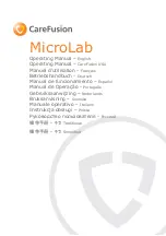 CareFusion MicroLab Operating Manual preview