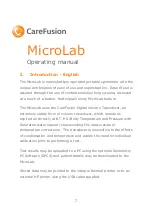 Preview for 9 page of CareFusion MicroLab Operating Manual