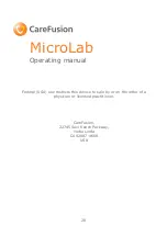 Preview for 31 page of CareFusion MicroLab Operating Manual