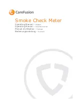 Preview for 1 page of CareFusion Smoke Check Meter Operating Manual