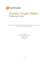 Preview for 19 page of CareFusion Smoke Check Meter Operating Manual