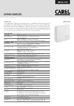 Preview for 2 page of Carel DPWQ502000 Operating Instructions, Mounting & Installation