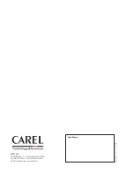 Preview for 24 page of Carel humiDisk 65 User Manual