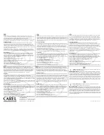 Preview for 2 page of Carel ir32 Universale Replacement Instructions