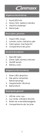 Предварительный просмотр 3 страницы Caremaxx 60503 Manual