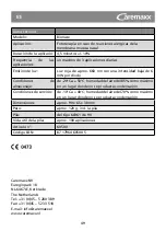 Предварительный просмотр 51 страницы Caremaxx Bionase Manual