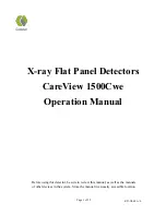 Предварительный просмотр 1 страницы CareRay CareView 1500Cwe Operation Manual