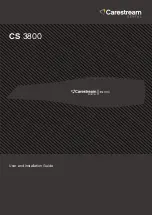 Carestream DENTAL CS 3800 User And Installation Manual preview