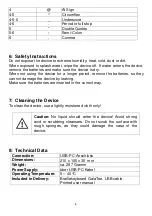 Предварительный просмотр 6 страницы Caretec GalaTee User Manual