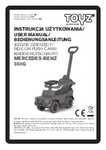 Caretero TOYZ MERCEDES G350 D User Manual предпросмотр