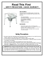 Carex Uplift Commode Assist Manual preview