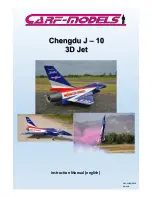 Предварительный просмотр 1 страницы Carf-Models Chengdu J-10 Instruction Manual