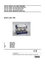 Предварительный просмотр 1 страницы Carimali ECO LUX E Installation - Use - Maintenance