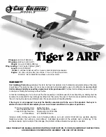 Carl Goldberg Models Tiger 2 ARF Manual preview