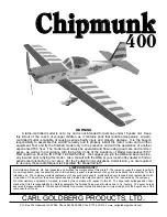 Предварительный просмотр 1 страницы Carl Goldberg Products Chipmunk 400 Instruction Manual