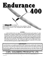 Carl Goldberg Products Endurance 400 Instruction Manual preview