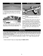 Preview for 16 page of Carl Goldberg Products MATRIX 40 EXTREME 3-D ARF Manual