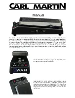 Предварительный просмотр 1 страницы Carl Martin 2wah Manual