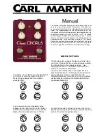 Предварительный просмотр 1 страницы Carl Martin Classic Chorus User Manual