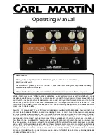 Carl Martin Greg Howe’s Lick Box Operating Manual preview