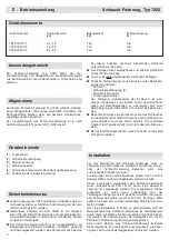 Preview for 4 page of Carl Stahl Kromer 7223 Operating Instructions Manual